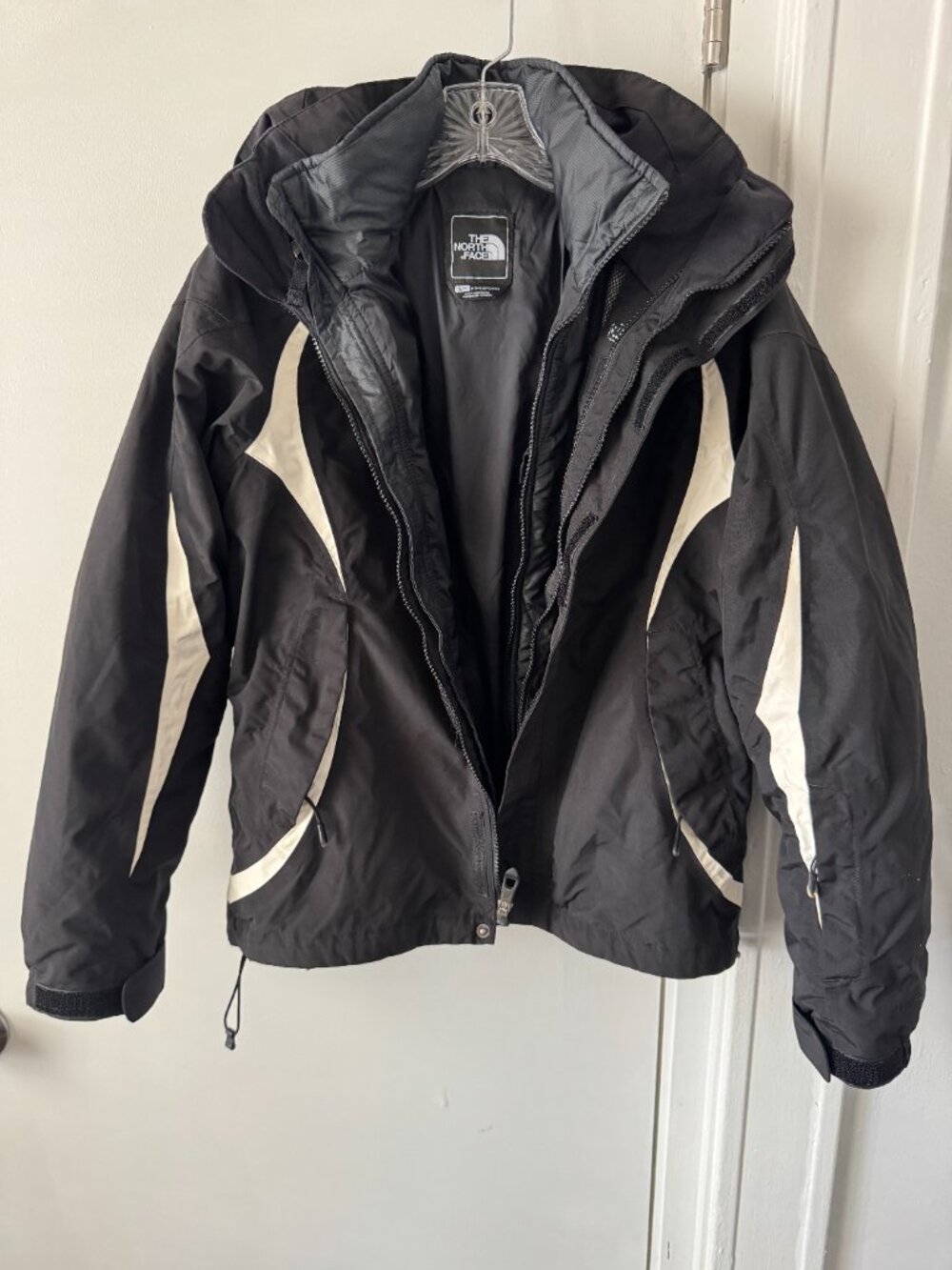 North Face Triclimate Jacket Black white women's
